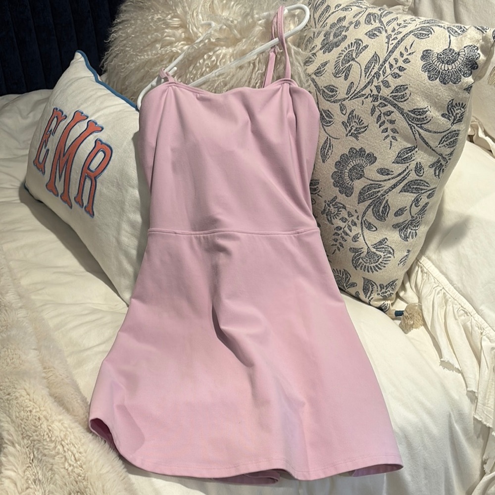 Pink Spaghetti Strap Dress